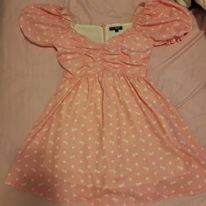 Hello Kitty X Shein Pink Babydoll Dress